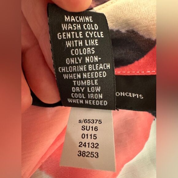 INC International Concepts Women's Spring Romance Sleeveless Print Top Sz S - Picture 5 of 6